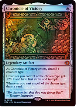 CHRONICLE OF VICTORY- Lorwyn Eclipsed NM Near Mint FOIL 0253 253 - EARLY ACCESS! - Image 1