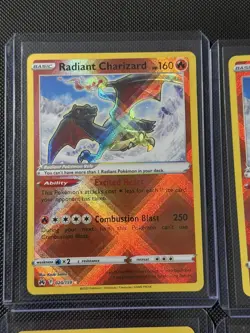 Pokemon Charizard Lot (4) - Radiant x2 + Vivid Voltage Regular & Reverse Holo - Image 5