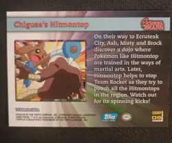 Pokemon Topps Johto Screen Snap #9 Chigusa's Hitmontop Near Mint - Image 2
