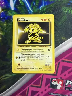 Pokemon TCG Electabuzz Base Set 2 24/130 Regular Unlimited Rare - Image 3