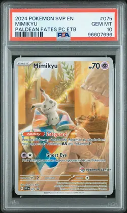 2024 POKEMON SVP EN-SV BLACK STAR PROMO #075 MIMIKYU PSA 10 - Image 1