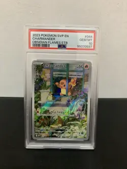 Charmander 44 Pokemon Elite Trainer Box Promo Obsidian Flames PSA 10 - Image 1