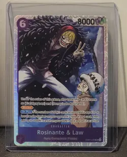 Rosinante & Law SR The Azure Sea's Seven EB04-038 English NM ONE PIECE - Image 1