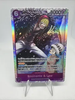 One Piece Rosinante & Law Super Rare The Azure Sea’s Seven EB04-038 English NM - Image 1