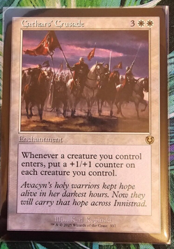 MTG - Cathars' Crusade- Innistrad Remastered - Retro Frame - MTG - Image 1
