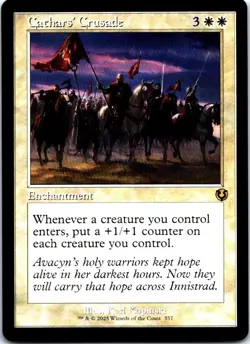 Cathars' Crusade (Retro Frame) R Innistrad Remastered 337 NM NM-LP - Image 1