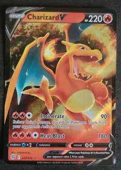 Charizard V 017/172 Pokemon TCG Brilliant Stars Sword & Shield Rare Card NM - Image 1