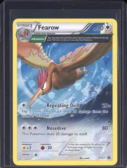 2015 Pokemon XY Black Star Promo XY57 Fearow Holo - Image 1