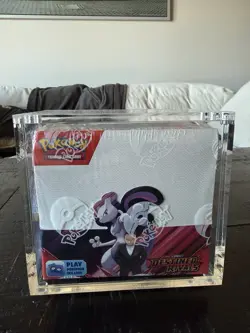 Pokemon Destined Rivals Booster Box Sealed with Acrylic Case - Image 1