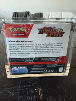 Pokemon Destined Rivals Booster Box Sealed with Acrylic Case - Image 2