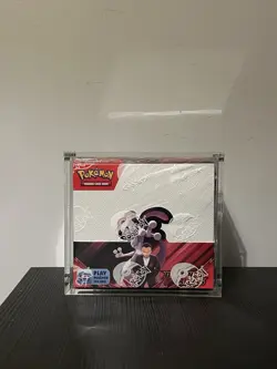 Pokemon TCG - Destined Rivals Booster Box New & Sealed With Acrylic Case - Image 1
