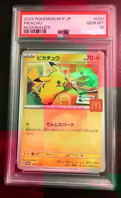 PSA 10 Pikachu 020/M-P McDonald's Promo 2025 Pokemon Card Japanese [US Seller] - Image 2