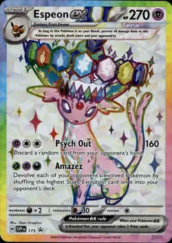Espeon ex SVP 175 Holofoil SV: Scarlet & Violet Promo Cards Multi Item Discount - Image 1