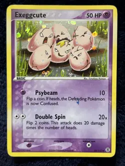 2004 Pokemon Exeggcute 33/112 FireRed & LeafGreen Reverse Holo Vintage - Image 1