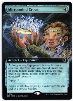 MTG Mirrormind Crown (Extended Art) R ECL 381 NM Foil - Image 1