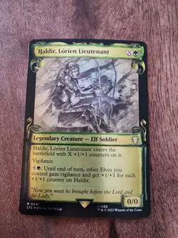 Haldir, Lorien Lieutenant Showcase Scrolls Foil 441 LoTR MTG NM - Image 1