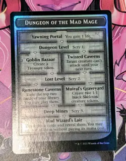 MTG Forgotten Realms *FOIL* Token DUNGEON OF THE MAD MAGE ** GOBLIN NM - Image 1