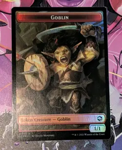 MTG Forgotten Realms *FOIL* Token DUNGEON OF THE MAD MAGE ** GOBLIN NM - Image 2
