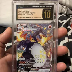 CGC Pristine 10 Pokemon Charizard VMAX 308/190 S4a: Shiny Star V Holo (Japanese) - Image 1