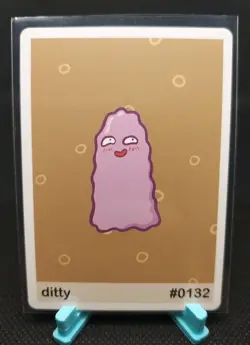 Ditty (Ditto) #0132 Gen 1 Pookiemoot Fan Art Pokemon - Image 1