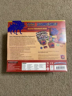 Pokemon TCG Sealed Sword and Shield Base Set ETB Elite Trainer Box Zacian - Image 4