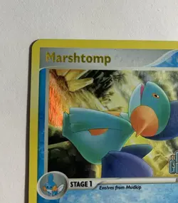 Pokemon TCG Marshtomp Reverse Holo EX Crystal Guardians 24/100 2006 Stage 1 - Image 3