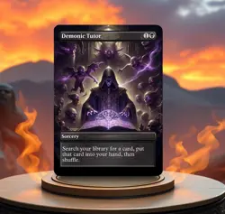 Demonic Tutor Custom made Proxy game card - Image 1