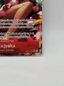 NM Kujyaku (Alternate Art) OP11-004 SR Foil One Piece A Fist of Divine Speed - Image 5