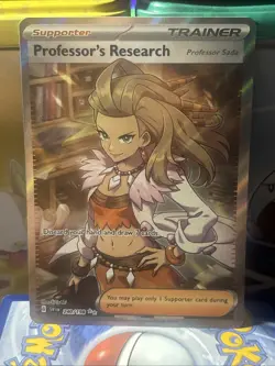 Professor's Research Full Art 240/198 Ultra Rare Scarlet & Violet Pokemon TCG NM - Image 1