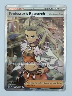 Professor's Research Full Art 240/198 Ultra Rare Scarlet & Violet Pokemon TCG NM - Image 2