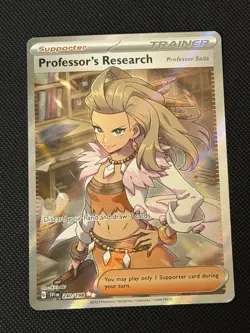 Professor's Research Full Art 240/198 Ultra Rare Scarlet & Violet Pokemon TCG NM - Image 1