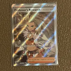 Professor's Research Full Art 240/198 Ultra Rare Scarlet & Violet Pokemon TCG NM - Image 1