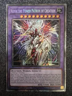 Yugioh Nerva the Power Patron of Creation DUAD-EN033 Starlight Rare 1st Ed NM - Image 1