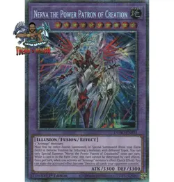 Yugioh 1x Nerva the Power Patron of Creation DUAD-EN033 Starlight Rare 1st Ed NM - Image 1