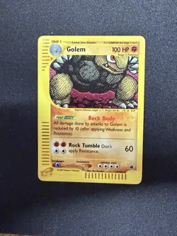 Pokemon TCG Golem Expedition Base Set Holo Rare Card 14/165 LP Condition - Image 1