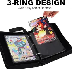 Jumbo Card Binder with Sleeves, X-Large 3-Ring Binder for Oversize Trading Cards - Image 2