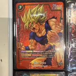 Son Goku FP-034 Limited pack MANGA Promo Card English Dragon Ball Fusion World S - Image 1