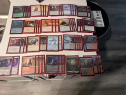 MTG Pauper Full Grixis Affinity Deck 75 Cards With Sideboard - Image 1