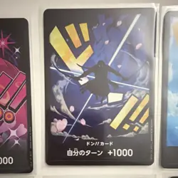 One Piece Card Game Bandai Don!! CCG Japanese Lot 9 Regular Finish Cards - Image 3
