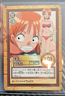 BANDAI One Piece Hyper Battle NAMI SCARCE C370 EARLY CARD VINTAGE LUFFY CREW - Image 1