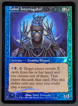 MTG Card - 1x Cabal Interrogator - Scourge - LP - Foil - Magic The Gathering #54 - Image 1