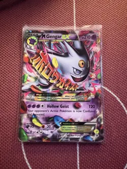 Pokemon M Gengar EX XY166 Mega Evolution Promo Holo Card XY - Image 1