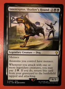 MTG, MAGIC: INTERCEPTOR,SHADOW' S HOUND, FIC, RARE, 0047 - NM - REGULAR - Image 1