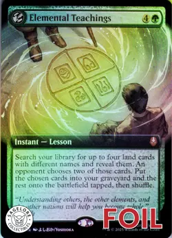 MTG Elemental Teachings (Extended Art) (378) | NM Foil | Avatar {TLA} - Image 1