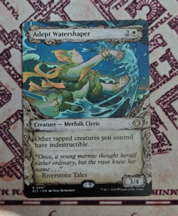 MTG Adept Watershaper Showcase Lorwyn Eclipsed Magic the Gathering NM - Image 1