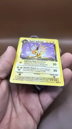 Dark Jolteon 38/82 Team Rocket Regular Pokemon MP ⚡ - Image 5