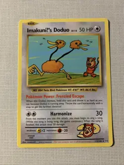 ImakuniU's Doduo Secret Rare - 2016 Pokemon XY Evolutions #112/108 - NM - Image 2