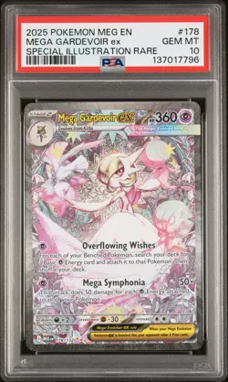2025 POKEMON MEG EN-MEGA EVOLUTION #178 MEGA GARDEVOIR EX PSA 10 - Image 1