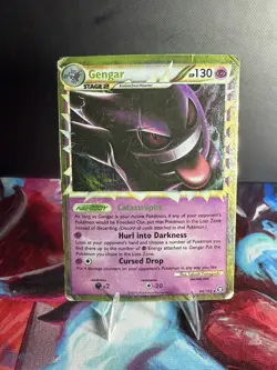 Pokemon TCG: Gengar (Prime) 94/102 Triumphant Holo (Damaged) - Image 3