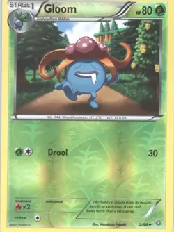 Gloom Reverse Holo Pokemon tcg XY - Ancient Origins #2/98 - Image 1